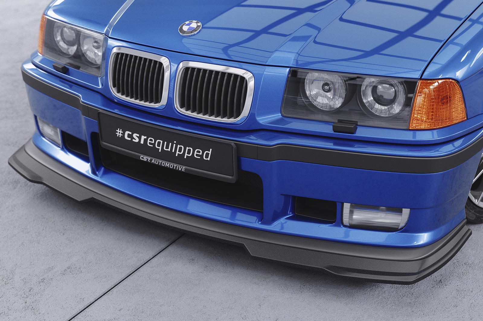 Lame de parechoc avant pour BMW Série 3 E36 Pack M (coupé / cabriolet / berline / break Compact) / M3 (sauf GT) (08/1990-2000) - Fabriqué en ABS (6 finitions au choix)