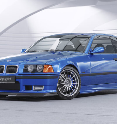 Lame de parechoc avant pour BMW Série 3 E36 Pack M (coupé / cabriolet / berline / break Compact) / M3 (sauf GT) (08/1990-2000) - Fabriqué en ABS (6 finitions au choix)