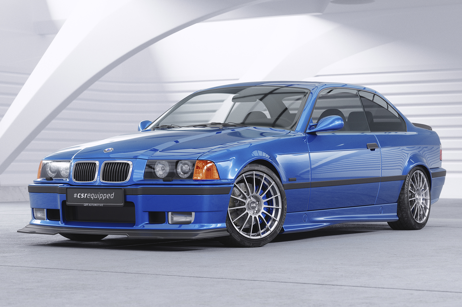 Lame de parechoc avant pour BMW Série 3 E36 Pack M (coupé / cabriolet / berline / break Compact) / M3 (sauf GT) (08/1990-2000) - Fabriqué en ABS (6 finitions au choix)