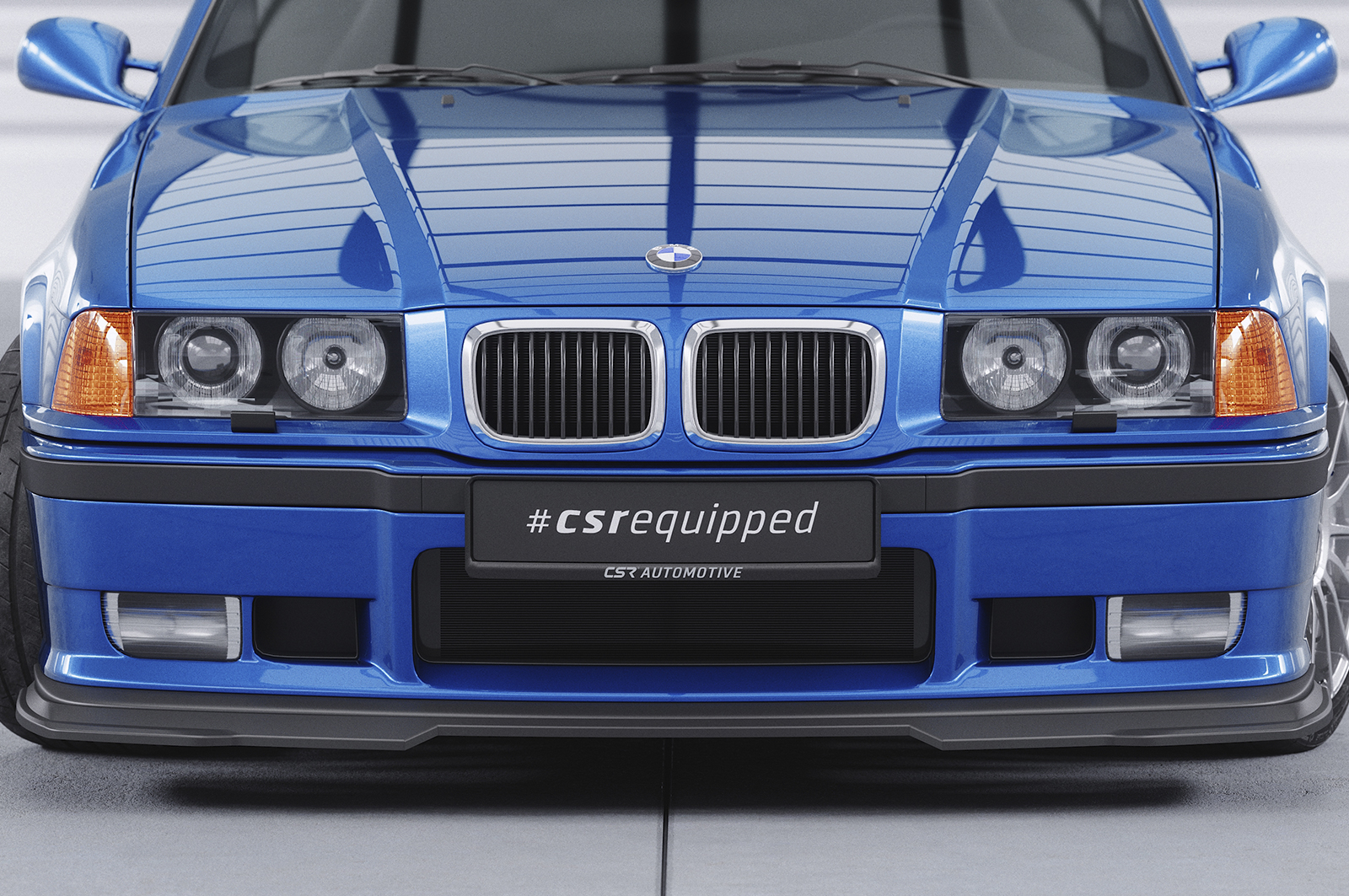 Lame de parechoc avant pour BMW Série 3 E36 Pack M (coupé / cabriolet / berline / break Compact) / M3 (sauf GT) (08/1990-2000) - Fabriqué en ABS (6 finitions au choix)
