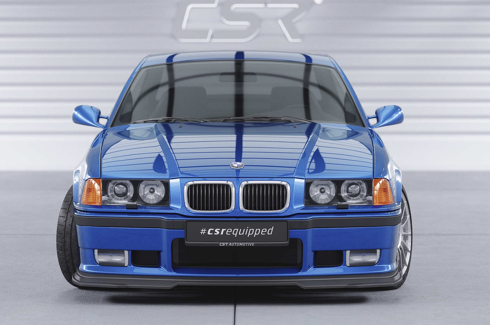 Lame de parechoc avant pour BMW Série 3 E36 Pack M (coupé / cabriolet / berline / break Compact) / M3 (sauf GT) (08/1990-2000) - Fabriqué en ABS (6 finitions au choix)