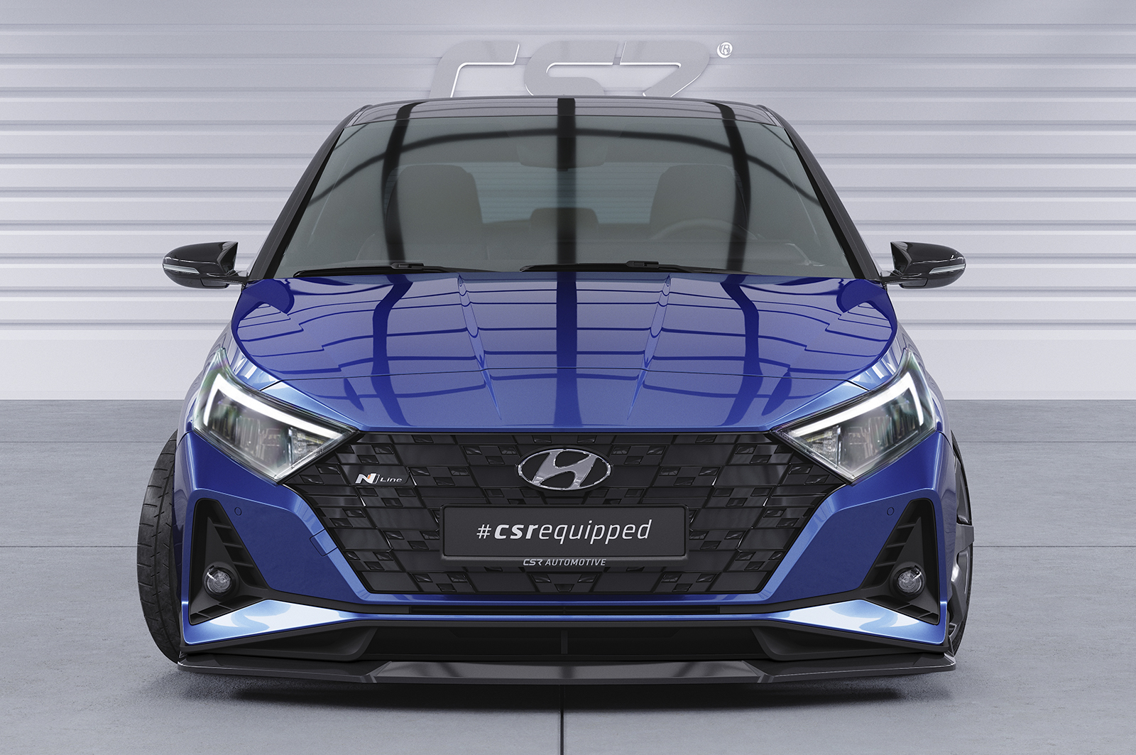 Lame de parechoc avant pour Hyundai I20 (BC3) N / N-Line (depuis 2020) - Fabriqué en ABS (6 finitions au choix)