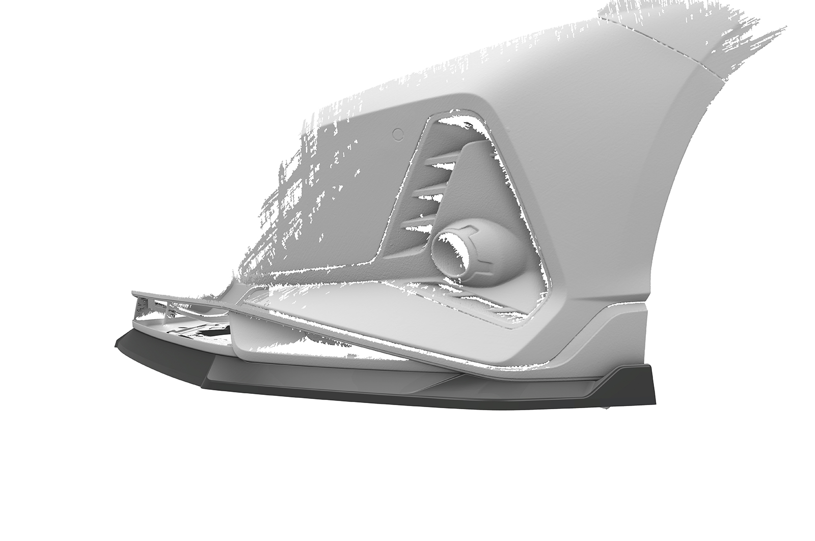Lame de parechoc avant pour Hyundai I20 (BC3) N / N-Line (depuis 2020) - Fabriqué en ABS (6 finitions au choix)