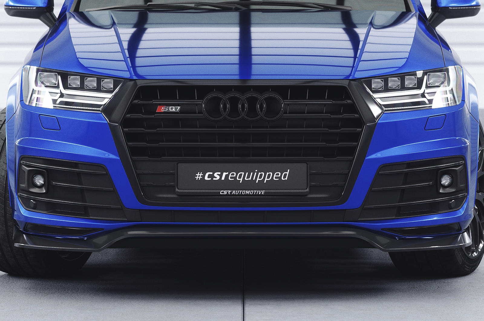 Lame de parechoc avant pour Audi SQ7 (4M) (2016-2019) - Fabriqué en ABS (6 finitions au choix)