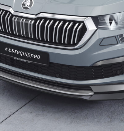 Lame de parechoc avant pour Skoda Kodiaq Active / Ambition / Style (facelift) (depuis 2021) - Fabriqué en ABS (6 finitions au choix)