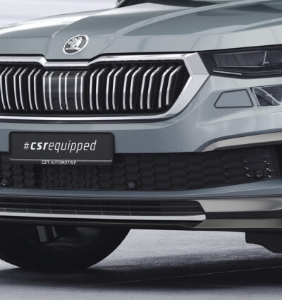 Lame de parechoc avant pour Skoda Kodiaq Active / Ambition / Style (facelift) (depuis 2021) - Fabriqué en ABS (6 finitions au choix)
