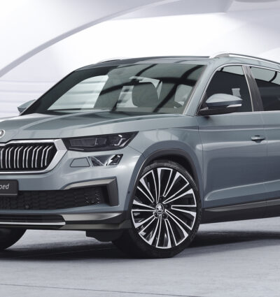 Lame de parechoc avant pour Skoda Kodiaq Active / Ambition / Style (facelift) (depuis 2021) - Fabriqué en ABS (6 finitions au choix)