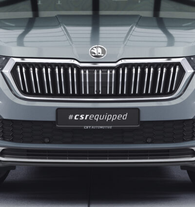 Lame de parechoc avant pour Skoda Kodiaq Active / Ambition / Style (facelift) (depuis 2021) - Fabriqué en ABS (6 finitions au choix)