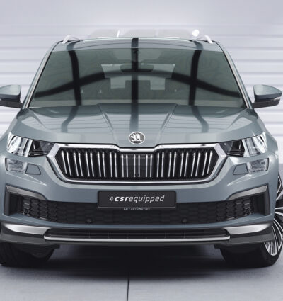 Lame de parechoc avant pour Skoda Kodiaq Active / Ambition / Style (facelift) (depuis 2021) - Fabriqué en ABS (6 finitions au choix)