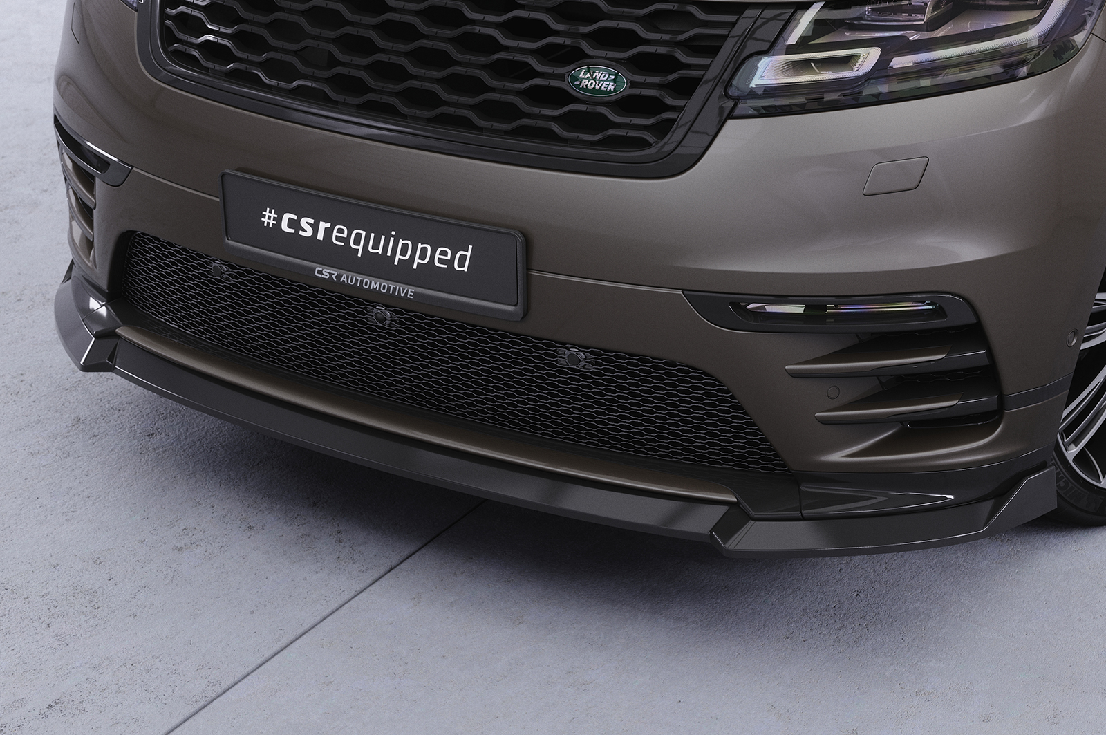 Lame de parechoc avant pour Land Rover Range Rover Velar (L560) R-Dynamic S / R-Dynamic SE / R-Dynamic HSE / Edition (depuis 2020) - Fabriqué en ABS (6 finitions au choix)