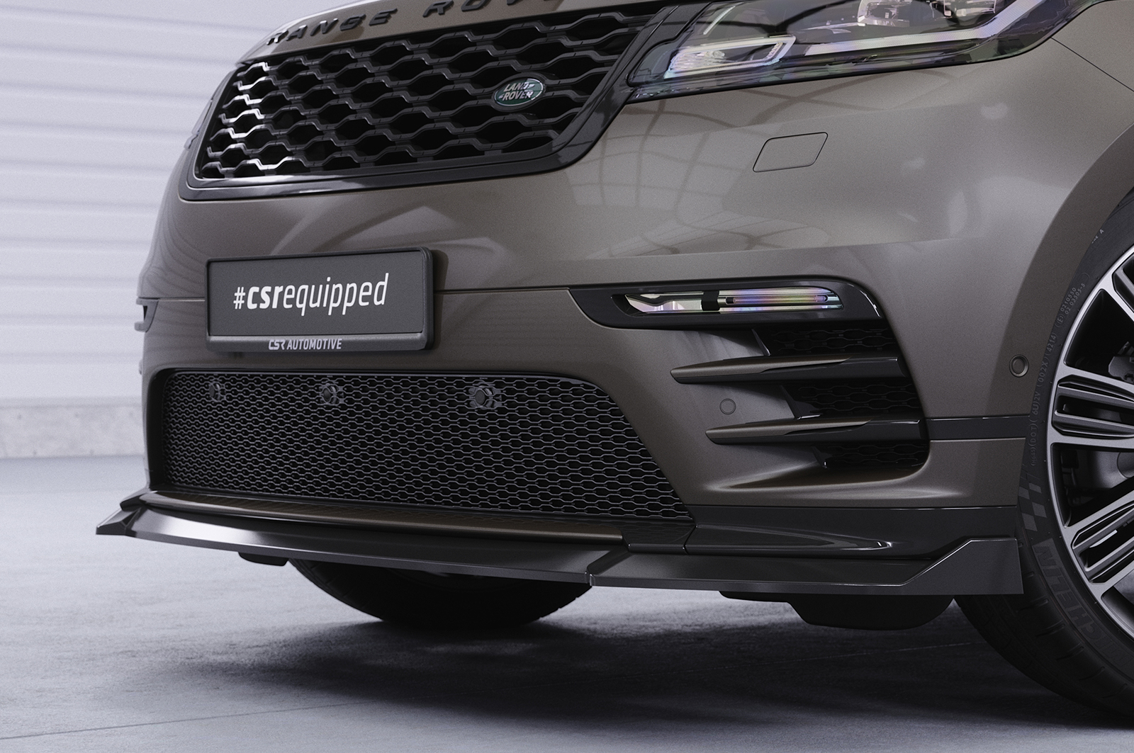 Lame de parechoc avant pour Land Rover Range Rover Velar (L560) R-Dynamic S / R-Dynamic SE / R-Dynamic HSE / Edition (depuis 2020) - Fabriqué en ABS (6 finitions au choix)