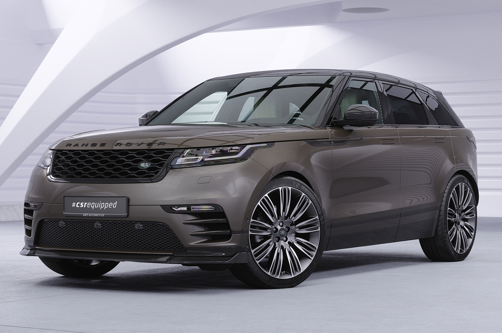 Lame de parechoc avant pour Land Rover Range Rover Velar (L560) R-Dynamic S / R-Dynamic SE / R-Dynamic HSE / Edition (depuis 2020) - Fabriqué en ABS (6 finitions au choix)
