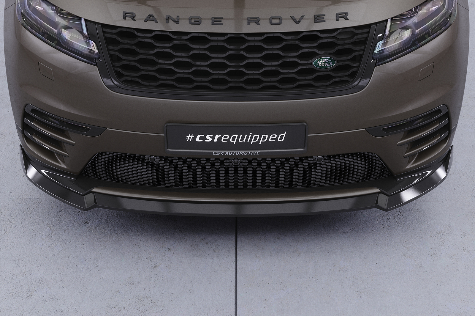 Lame de parechoc avant pour Land Rover Range Rover Velar (L560) R-Dynamic S / R-Dynamic SE / R-Dynamic HSE / Edition (depuis 2020) - Fabriqué en ABS (6 finitions au choix)