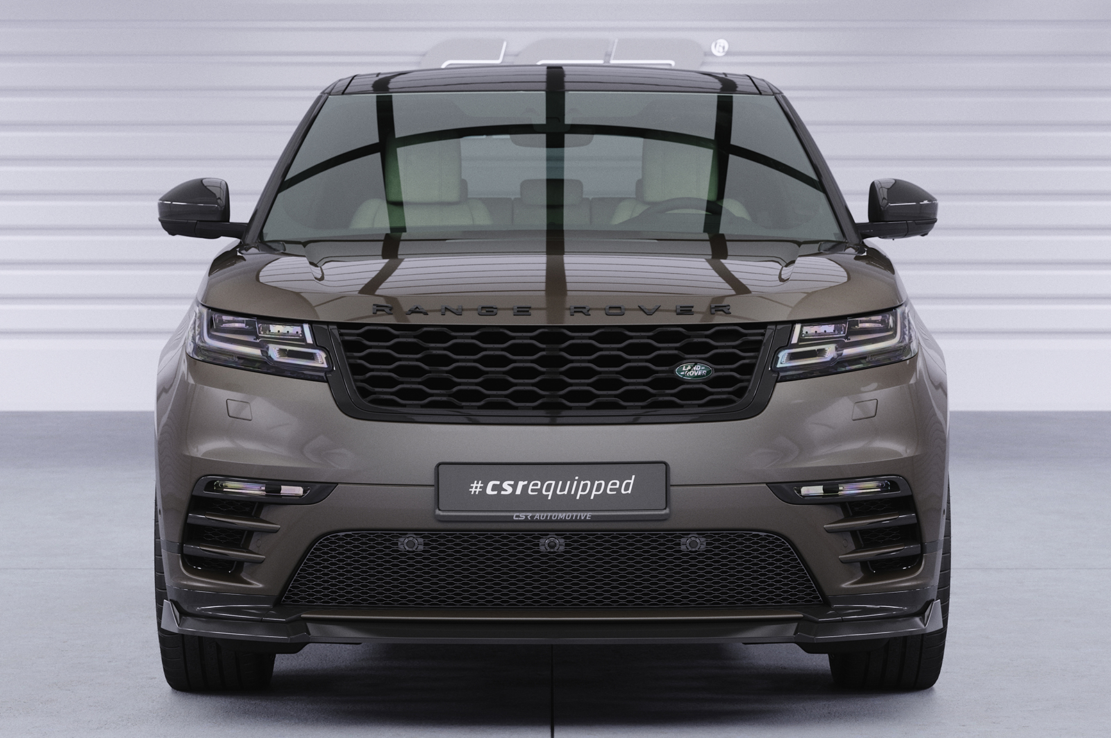 Lame de parechoc avant pour Land Rover Range Rover Velar (L560) R-Dynamic S / R-Dynamic SE / R-Dynamic HSE / Edition (depuis 2020) - Fabriqué en ABS (6 finitions au choix)