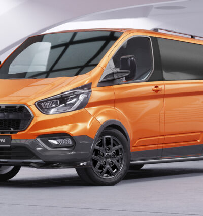 Lame de parechoc avant pour Ford Tourneo Custom Active (depuis 2020) - Fabriqué en ABS (6 finitions au choix)