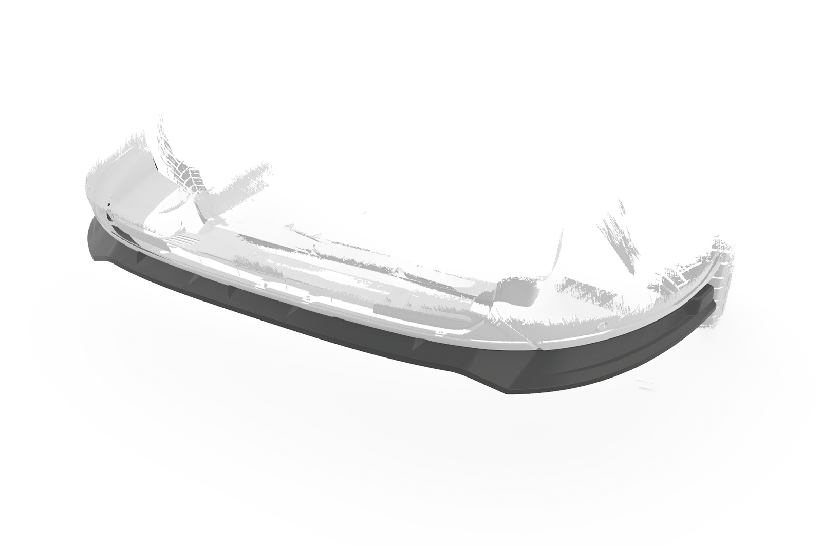 Lame de parechoc avant pour Ford Tourneo Custom Active (depuis 2020) - Fabriqué en ABS (6 finitions au choix)