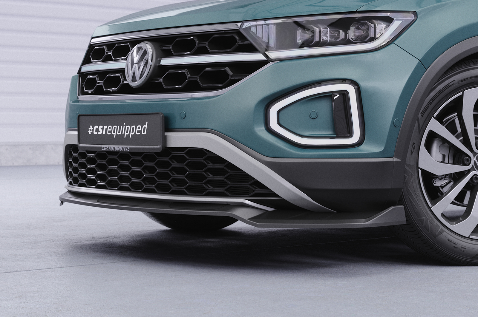 Lame de parechoc avant pour VW T-Roc (A1) toutes carrosseries (facelift) (depuis 2021) - Fabriqué en ABS (6 finitions au choix)