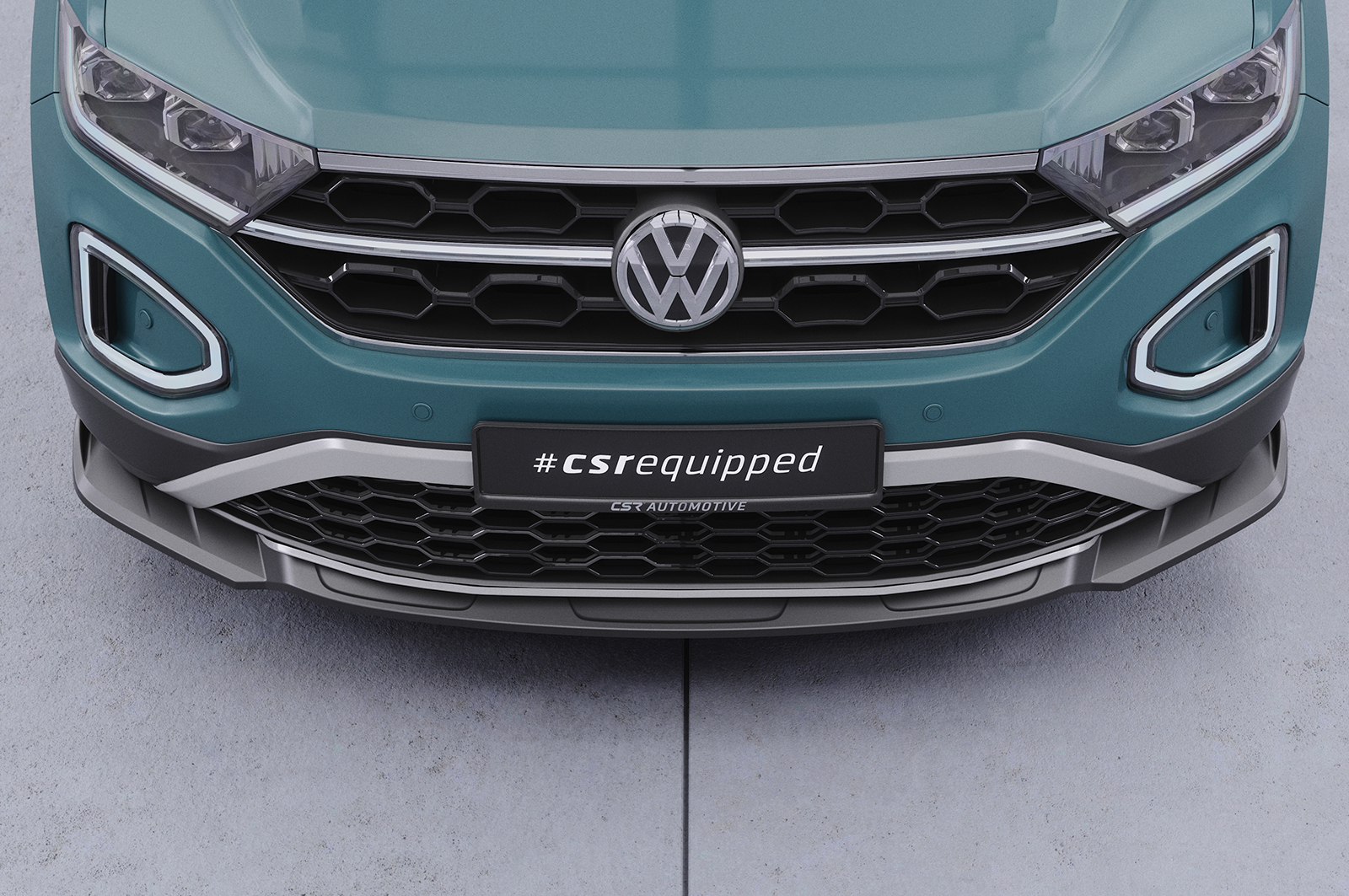 Lame de parechoc avant pour VW T-Roc (A1) toutes carrosseries (facelift) (depuis 2021) - Fabriqué en ABS (6 finitions au choix)
