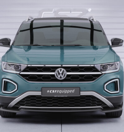 Lame de parechoc avant pour VW T-Roc (A1) toutes carrosseries (facelift) (depuis 2021) - Fabriqué en ABS (6 finitions au choix)
