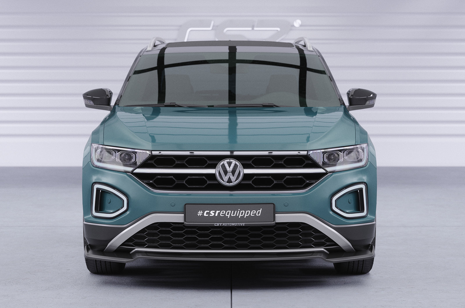 Lame de parechoc avant pour VW T-Roc (A1) toutes carrosseries (facelift) (depuis 2021) - Fabriqué en ABS (6 finitions au choix)
