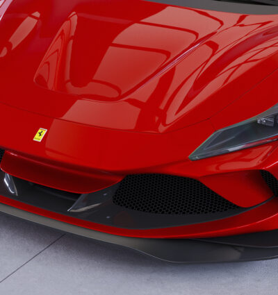 Lame de parechoc avant pour Ferrari F8 Tributo / Spider (depuis 2019) - Fabriqué en ABS (6 finitions au choix)