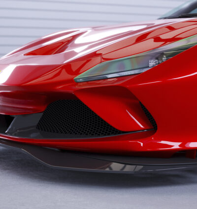 Lame de parechoc avant pour Ferrari F8 Tributo / Spider (depuis 2019) - Fabriqué en ABS (6 finitions au choix)