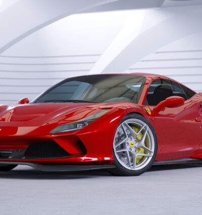Lame de parechoc avant pour Ferrari F8 Tributo / Spider (depuis 2019) - Fabriqué en ABS (6 finitions au choix)