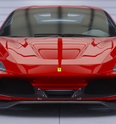 Lame de parechoc avant pour Ferrari F8 Tributo / Spider (depuis 2019) - Fabriqué en ABS (6 finitions au choix)
