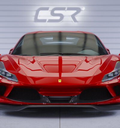 Lame de parechoc avant pour Ferrari F8 Tributo / Spider (depuis 2019) - Fabriqué en ABS (6 finitions au choix)