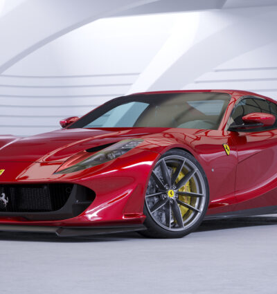 Lame de parechoc avant pour Ferrari 812 Superfast / GTS (depuis 2017) - Fabriqué en ABS (6 finitions au choix)