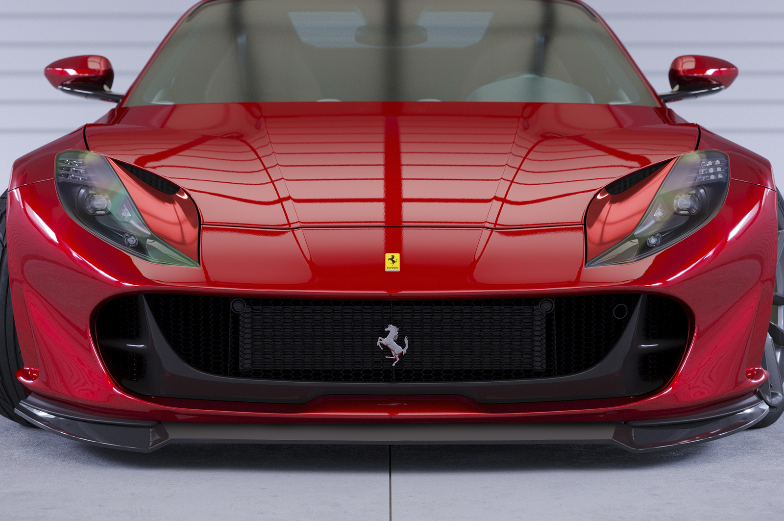 Lame de parechoc avant pour Ferrari 812 Superfast / GTS (depuis 2017) - Fabriqué en ABS (6 finitions au choix)