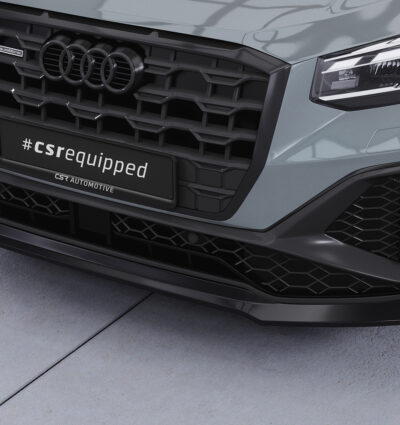 Lame de parechoc avant pour Audi Q2 (Typ GA) S-Line (facelift) (depuis 2020) - Fabriqué en ABS (6 finitions au choix)