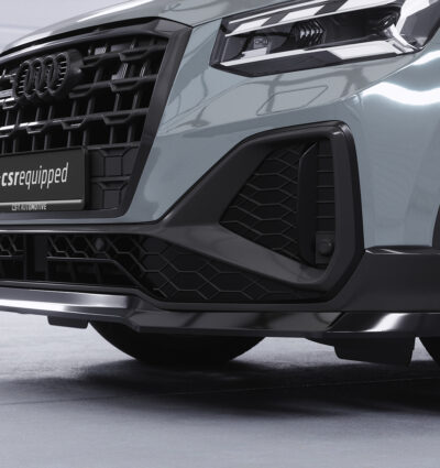 Lame de parechoc avant pour Audi Q2 (Typ GA) S-Line (facelift) (depuis 2020) - Fabriqué en ABS (6 finitions au choix)