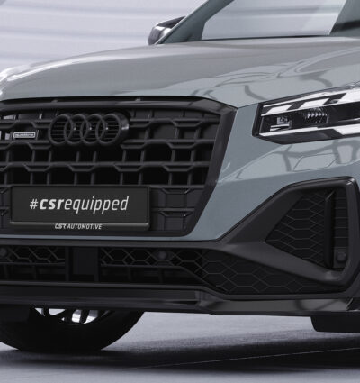 Lame de parechoc avant pour Audi Q2 (Typ GA) S-Line (facelift) (depuis 2020) - Fabriqué en ABS (6 finitions au choix)