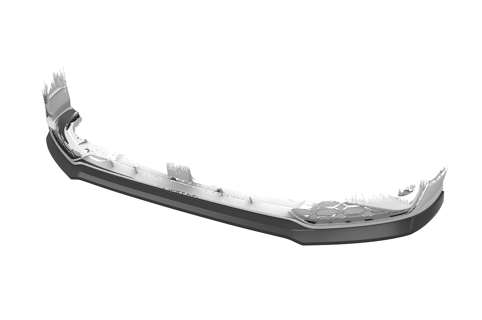 Lame de parechoc avant pour Audi Q2 (Typ GA) S-Line (facelift) (depuis 2020) - Fabriqué en ABS (6 finitions au choix)