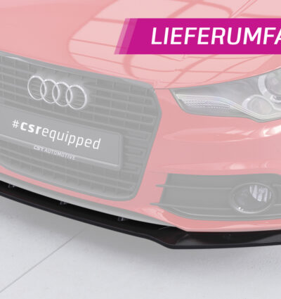 Lame de parechoc avant pour Audi A1 (8X) S-Line (2010-2014) - Fabriqué en ABS (6 finitions au choix)