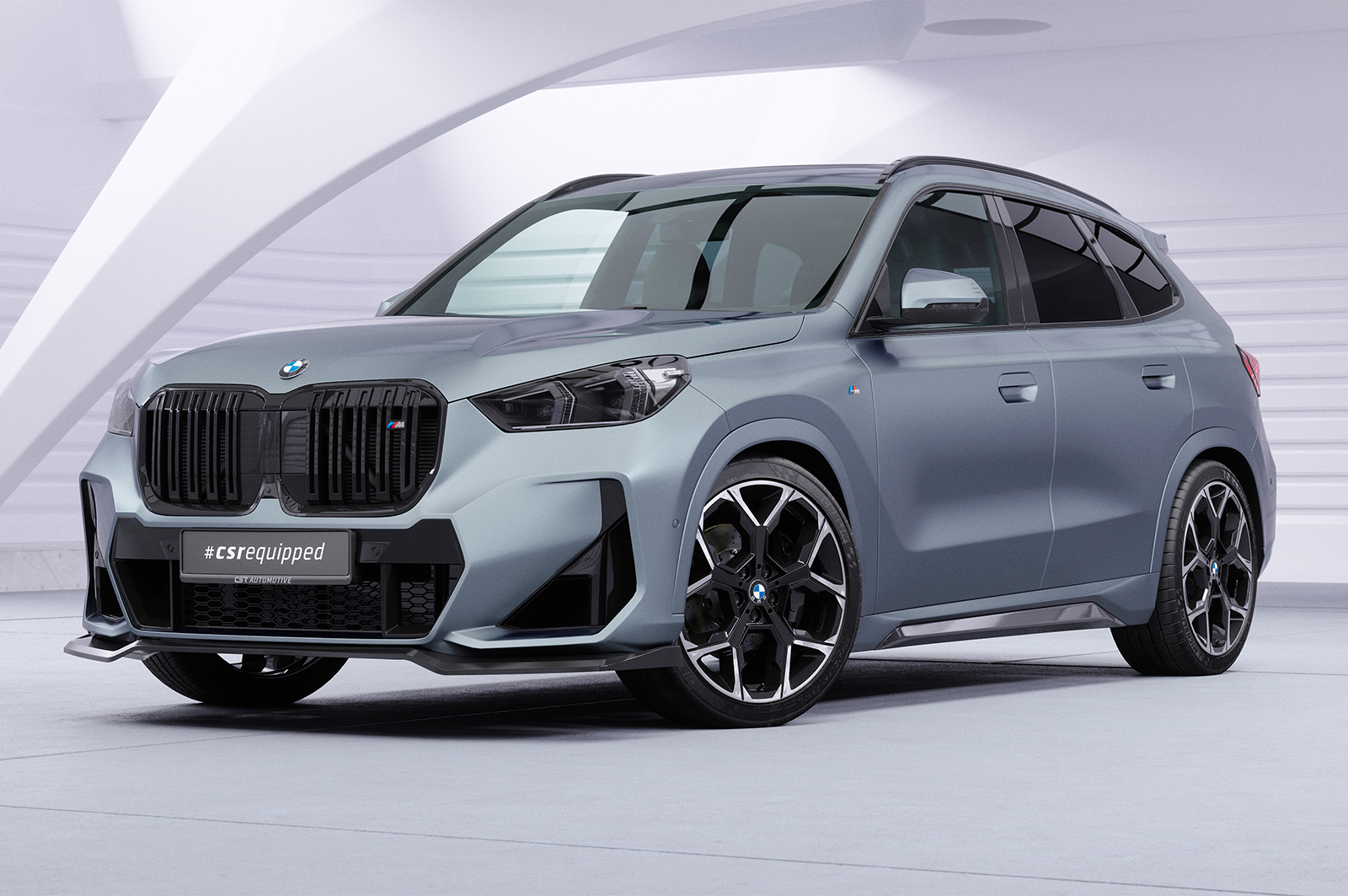 Lame de parechoc avant pour BMW X1 U11 Pack M (depuis 2022) - Fabriqué en ABS (6 finitions au choix)
