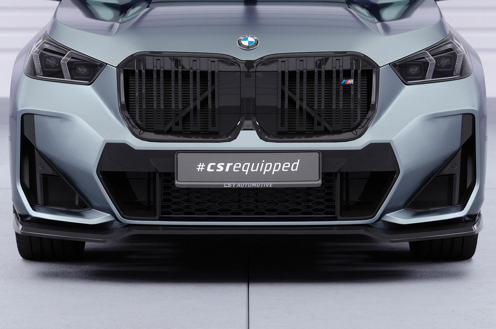 Lame de parechoc avant pour BMW X1 U11 Pack M (depuis 2022) - Fabriqué en ABS (6 finitions au choix)