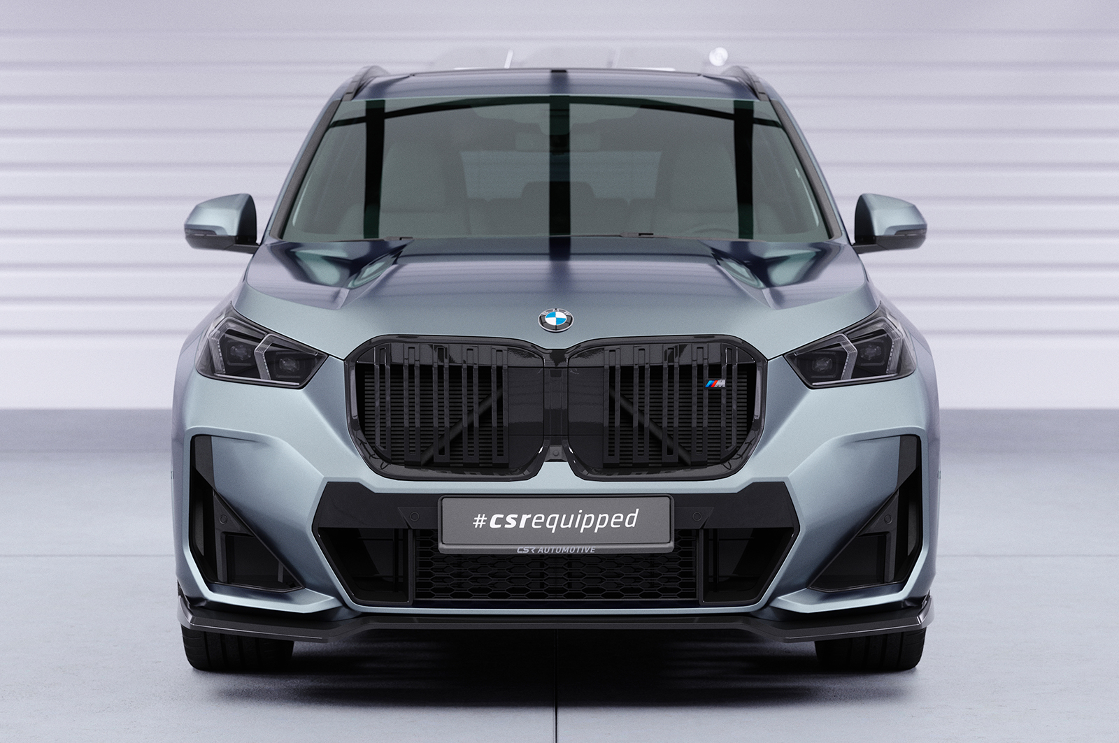 Lame de parechoc avant pour BMW X1 U11 Pack M (depuis 2022) - Fabriqué en ABS (6 finitions au choix)