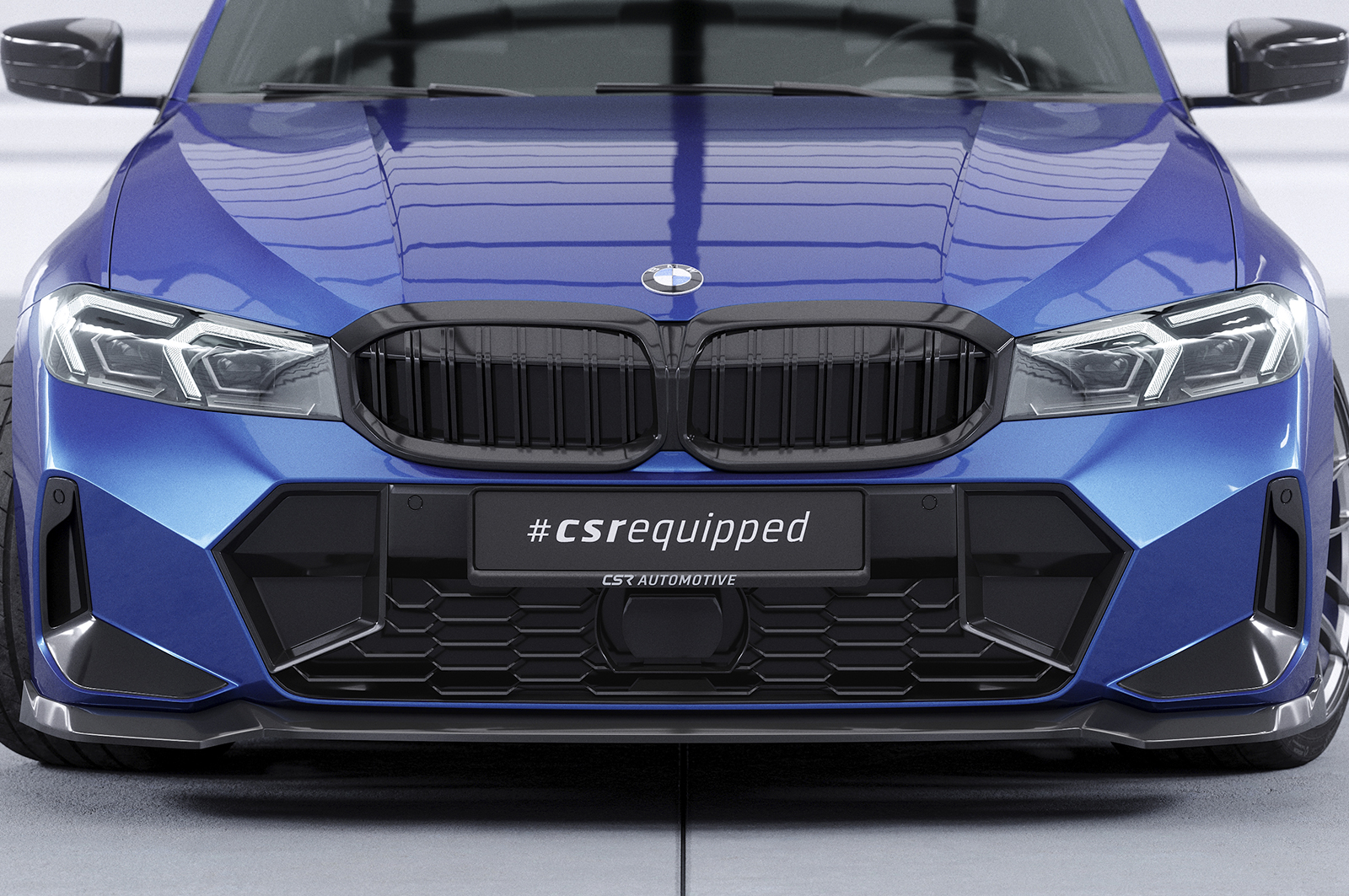 Lame de parechoc avant pour BMW Série 3 G20 / G21 Pack M (facelift) (depuis 2022) - Fabriqué en ABS (6 finitions au choix)