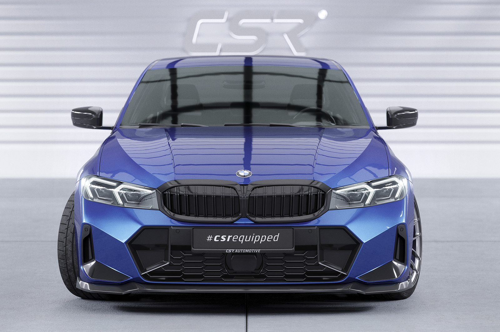 Lame de parechoc avant pour BMW Série 3 G20 / G21 Pack M (facelift) (depuis 2022) - Fabriqué en ABS (6 finitions au choix)