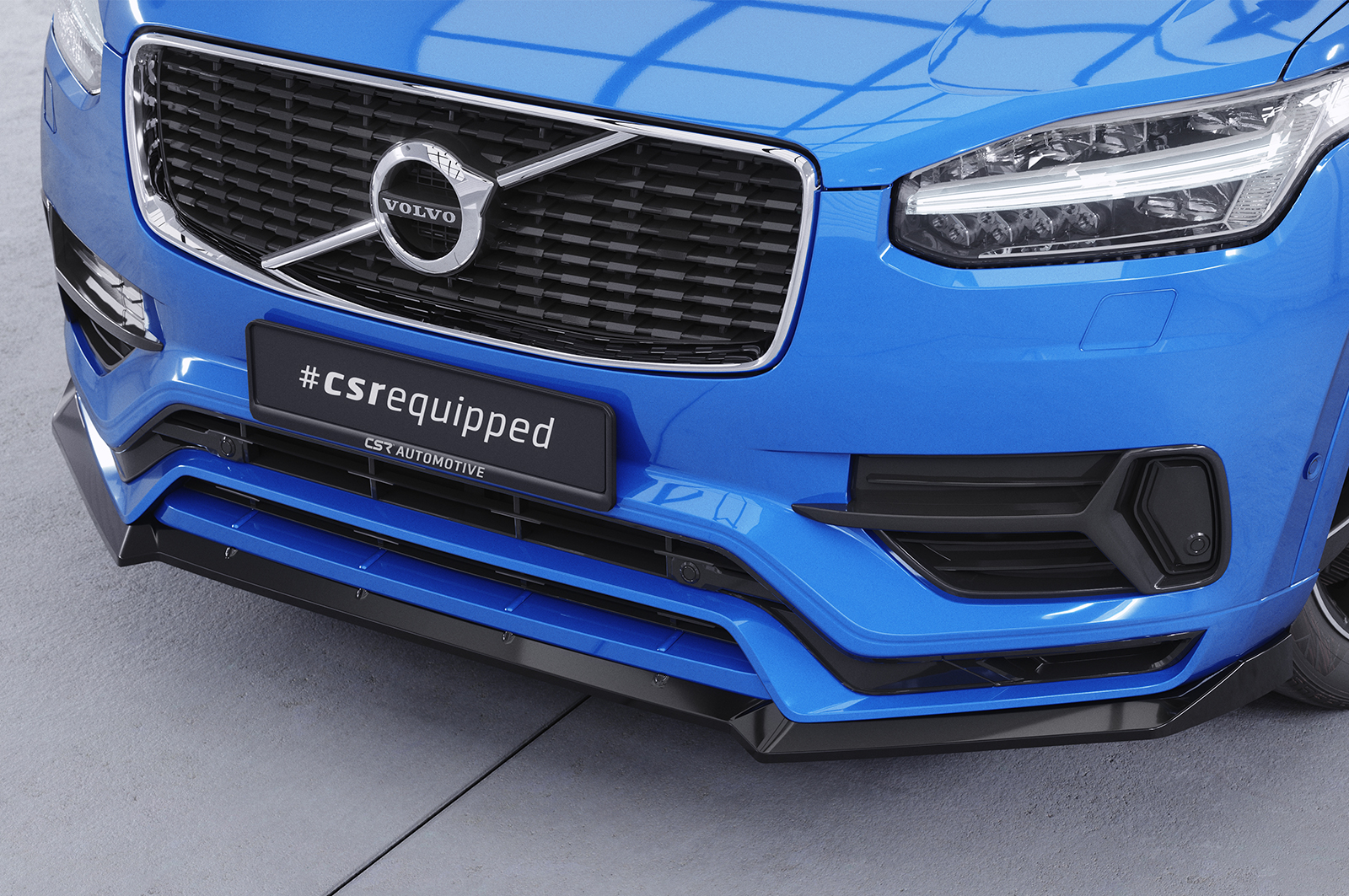 Lame de parechoc avant pour Volvo XC90 (2. Gen) R-Design (2015-2019) - Fabriqué en ABS (6 finitions au choix)