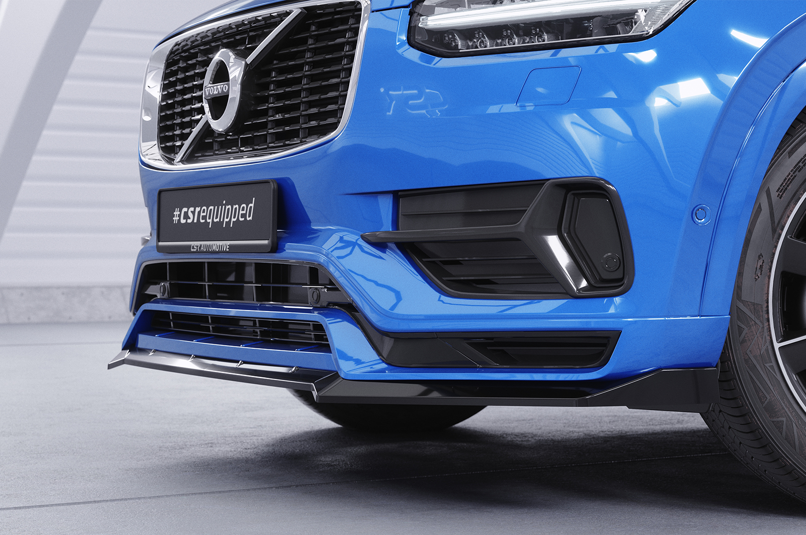 Lame de parechoc avant pour Volvo XC90 (2. Gen) R-Design (2015-2019) - Fabriqué en ABS (6 finitions au choix)