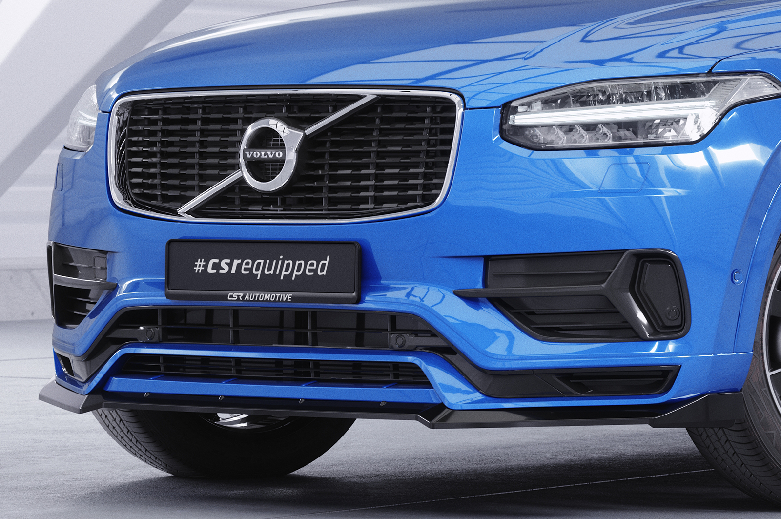 Lame de parechoc avant pour Volvo XC90 (2. Gen) R-Design (2015-2019) - Fabriqué en ABS (6 finitions au choix)