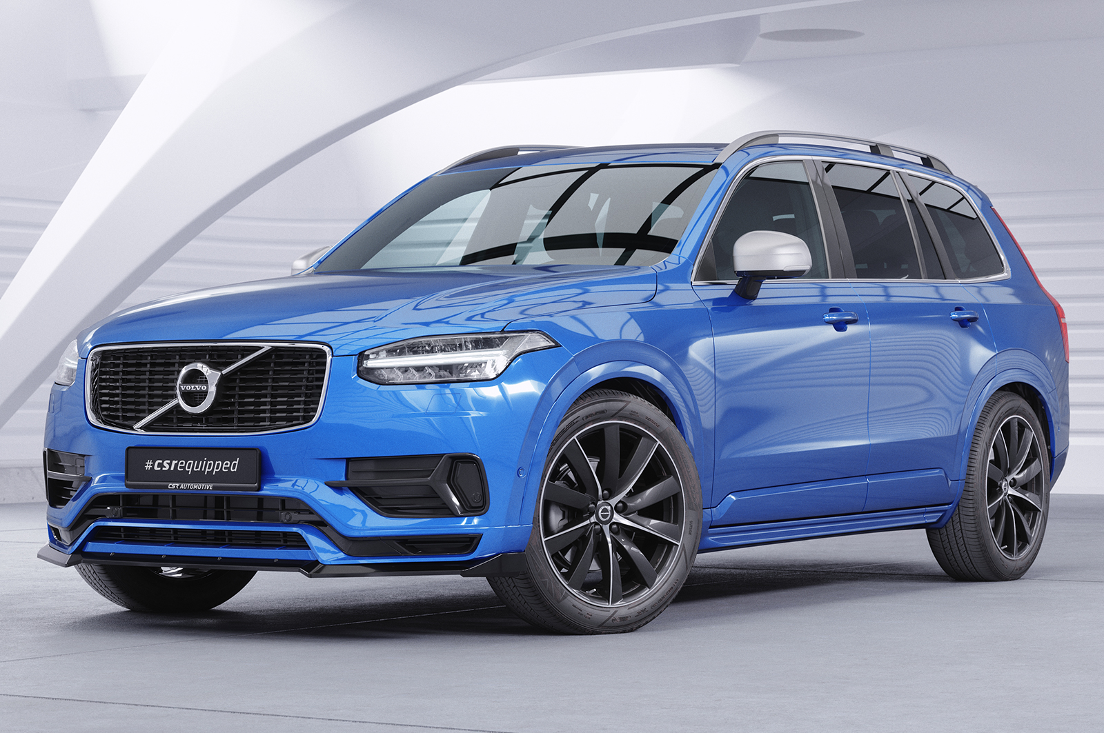 Lame de parechoc avant pour Volvo XC90 (2. Gen) R-Design (2015-2019) - Fabriqué en ABS (6 finitions au choix)