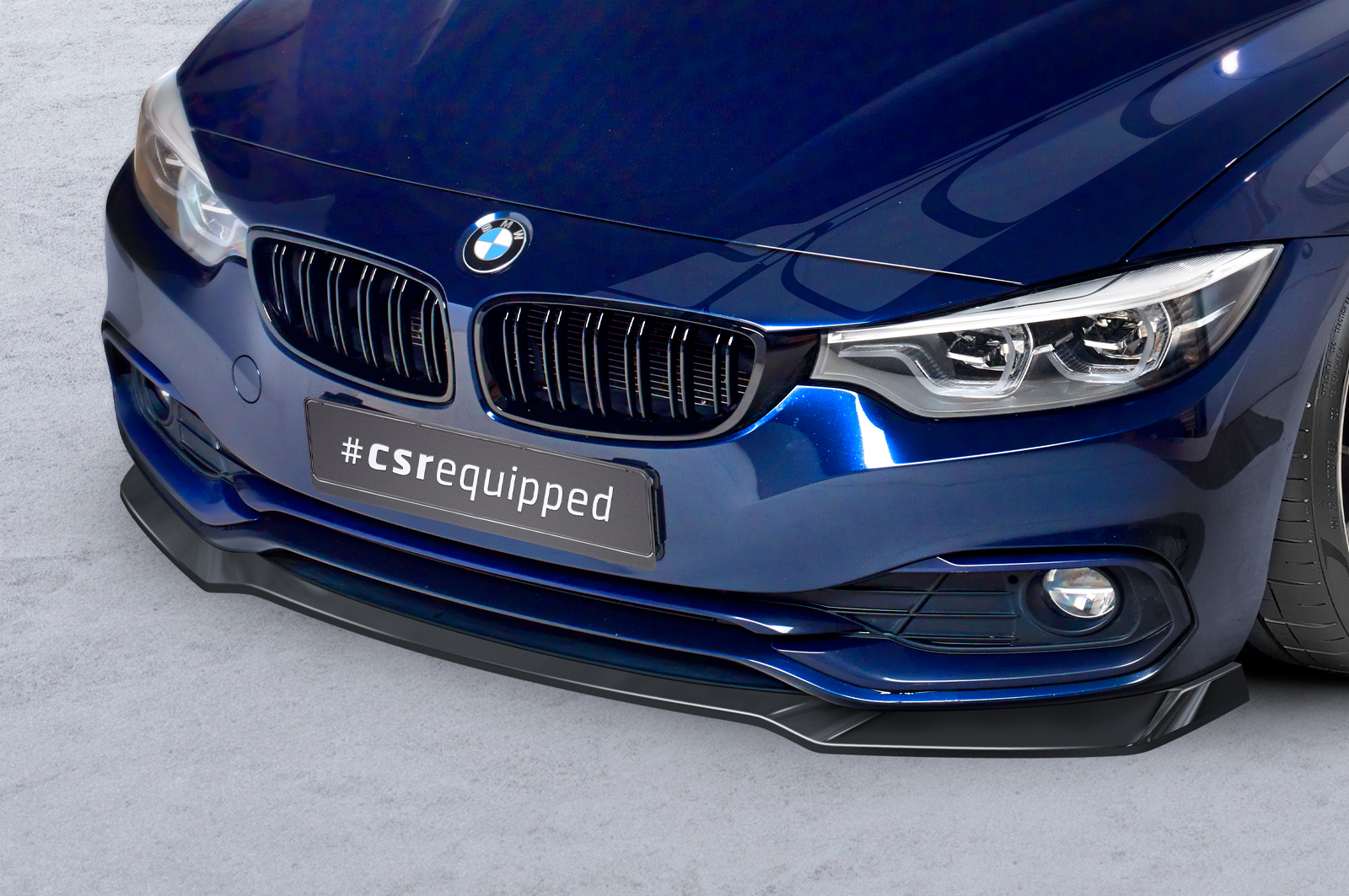 Lame de parechoc avant pour BMW Série 4 F36 / F32 Gran coupé / coupé (facelift) (2017-2021) - Fabriqué en ABS (6 finitions au choix)
