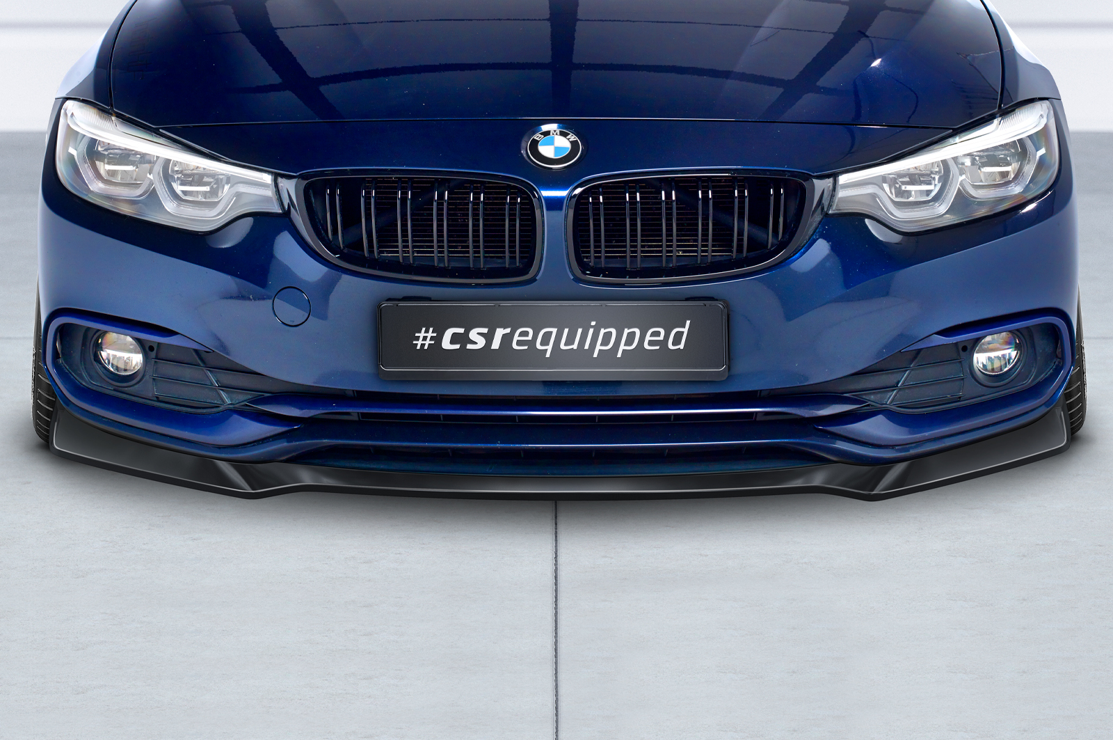 Lame de parechoc avant pour BMW Série 4 F36 / F32 Gran coupé / coupé (facelift) (2017-2021) - Fabriqué en ABS (6 finitions au choix)