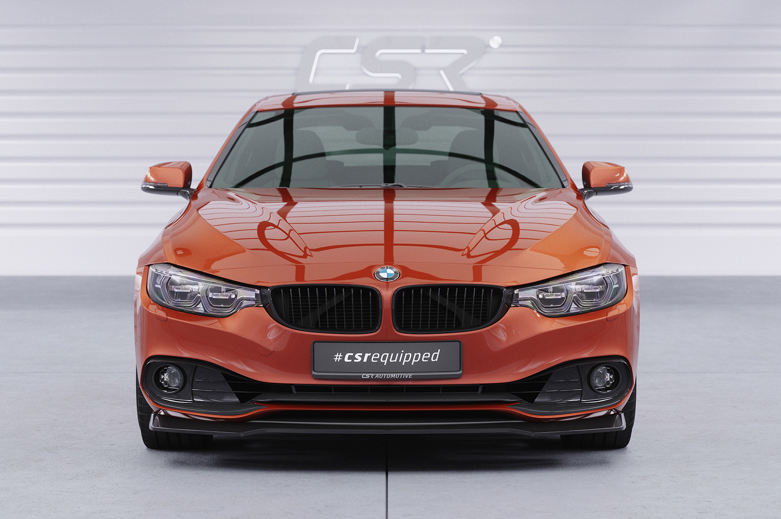 Lame de parechoc avant pour BMW Série 4 F36 / F32 Gran coupé / coupé (facelift) (2017-2021) - Fabriqué en ABS (6 finitions au choix)