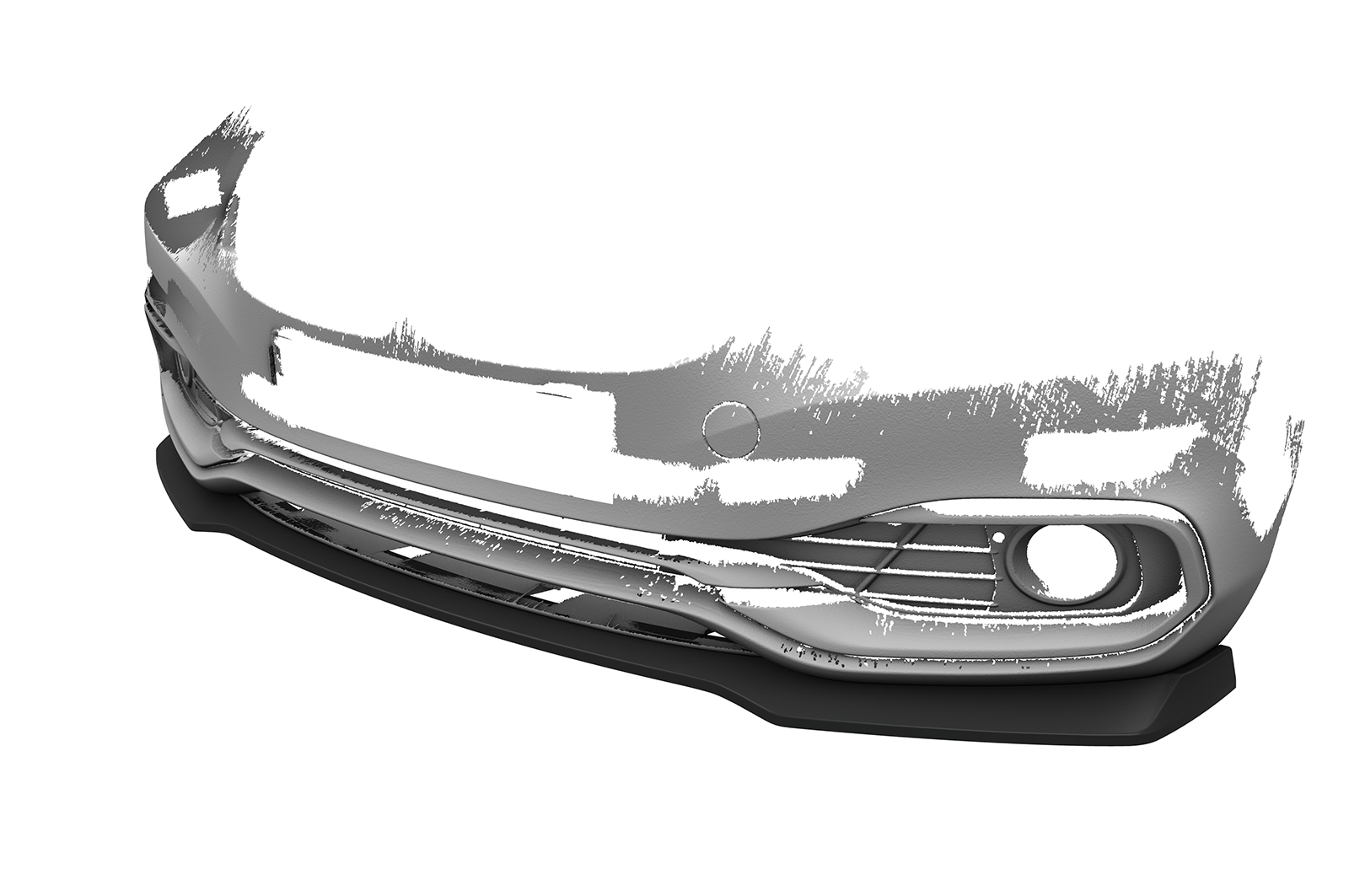 Lame de parechoc avant pour BMW Série 4 F36 / F32 Gran coupé / coupé (facelift) (2017-2021) - Fabriqué en ABS (6 finitions au choix)