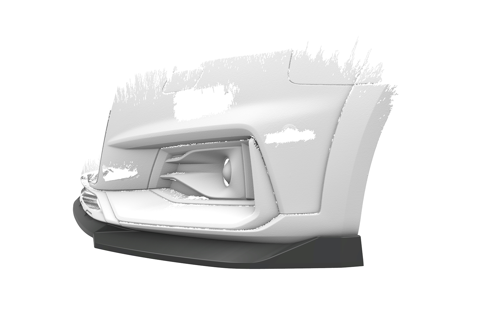 Lame de parechoc avant pour Audi A4 B9 (Typ 8W) Avant Allroad (facelift) (depuis 2019) - Fabriqué en ABS (6 finitions au choix)